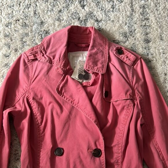 Abercrombie and fitch womens trench coat overcoat size small nwt brand new - Picture 3 of 4